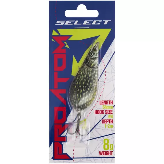 Блешня Select ProAtom 8.0g 54mm S51, Вага блешні: 8г, Колір блешні: S51, фото , изображение 2