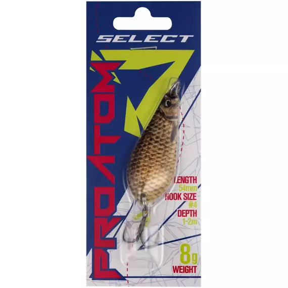 Блешня Select ProAtom 8.0g 54mm S50, Вага блешні: 8г, Колір блешні: S50, фото , изображение 2