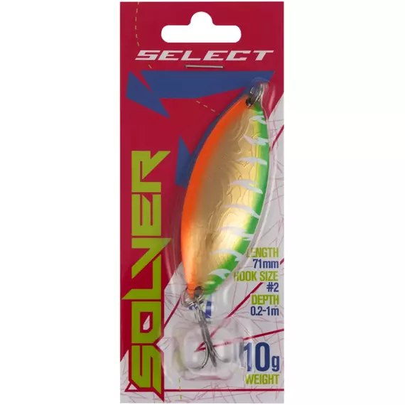 Блешня Select Solver 10.0g 71mm #16, Вага блешні: 10г, Колір блешні: 16, фото , изображение 2
