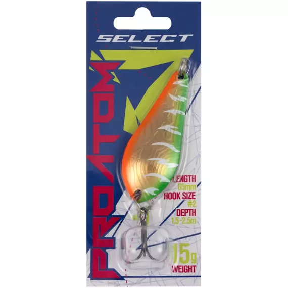 Блешня Select ProAtom 15.0g 65mm #16, Вага блешні: 15г, Колір блешні: 16, фото , изображение 2