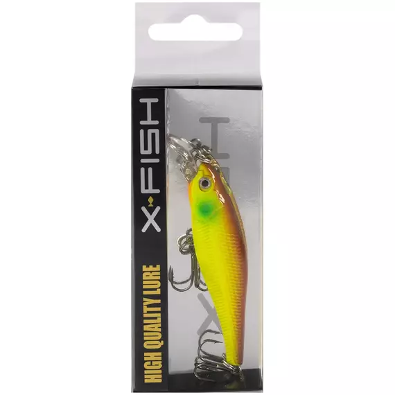 Воблер X-Fish Dude 70SP 70mm 6.5g #004 (0.6-1.5m), Розмір/Вага: 70mm/6.5g, Колір воблера: 004, фото , изображение 2