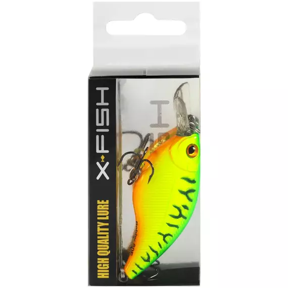 Воблер X-Fish Bobby 60F 60mm 9.5g #050 (1.8-2.3m), Размер/Вес: 60mm/9.5g, Цвет воблера: 050, фото , изображение 2