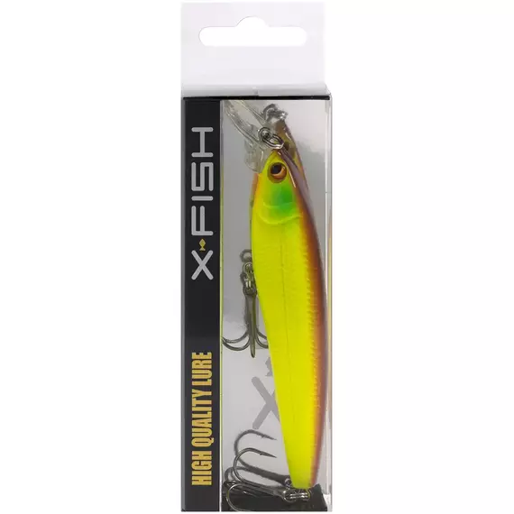 Воблер X-Fish Slim 100F 100mm 16.5g #004 (0.8-1.2m), Розмір/Вага: 100mm/16.5g, Колір воблера: 004, фото , изображение 2