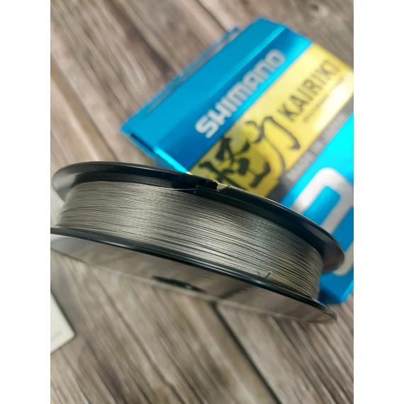 Шнур Shimano Kairiki 8 PE  (Steel Gray) 150m 0.19mm 12.0kg (Japan), Діаметр: 0.19mm, Розмотування: 150m, Колір: серый, фото , изображение 5