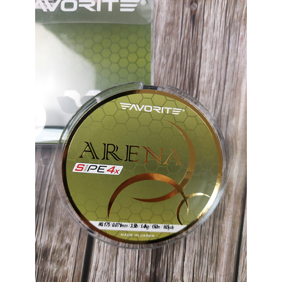 Шнур Favorite Arena PE 4x 150м (silver gray) #0.175/0.071mm 3.5lb/1.4kg, Діаметр: #0.4/0.071mm, Розмотування: 150m, Колір: серый, фото , изображение 4