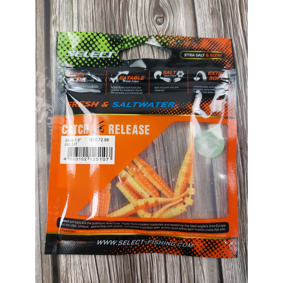 Силікон Select Javik 1.8" #247 (9 шт / уп), Довжина силікону: 1.8" (4.57 см), Колір силікону: 247, фото , изображение 3