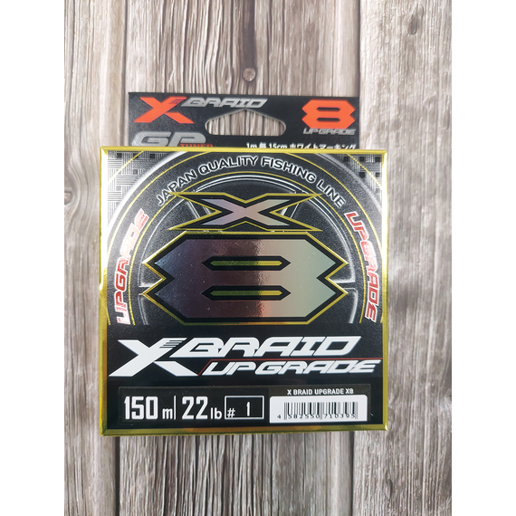 Шнур YGK X-Braid Upgrade X8 150m #1.0/0.165mm 22Lb/9.98kg, Діаметр: #1.0/0.165mm, Розмотування: 150m, фото , изображение 5