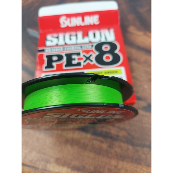 Шнур Sunline Siglon PE х8 150m (салат.) #0.4/0.108mm 6lb/2.9kg, Діаметр: #0.4/0.108mm, Колір: салатовий, фото , изображение 7