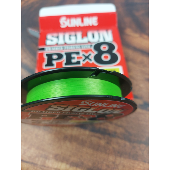 Шнур Sunline Siglon PE х8 150m (салат.) #0.4/0.108mm 6lb/2.9kg, Діаметр: #0.4/0.108mm, Колір: салатовий, фото , изображение 8