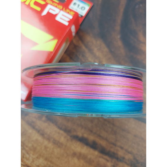 Шнур Select Basic PE 8x 150m (різнобарв.) #1.0/0.14mm 18lb/8.2kg, Діаметр: 0.14mm, Розмотування: 150m, Колір: мультиколор, фото , изображение 8