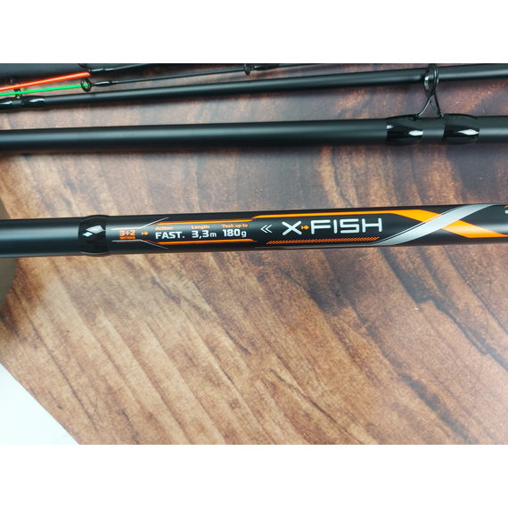 Фідер X-Fish Trophy Feeder 3.30m Max 180g (2 вершинки з тубусом, чохол), Модель: 3.3m 180g, фото , изображение 8