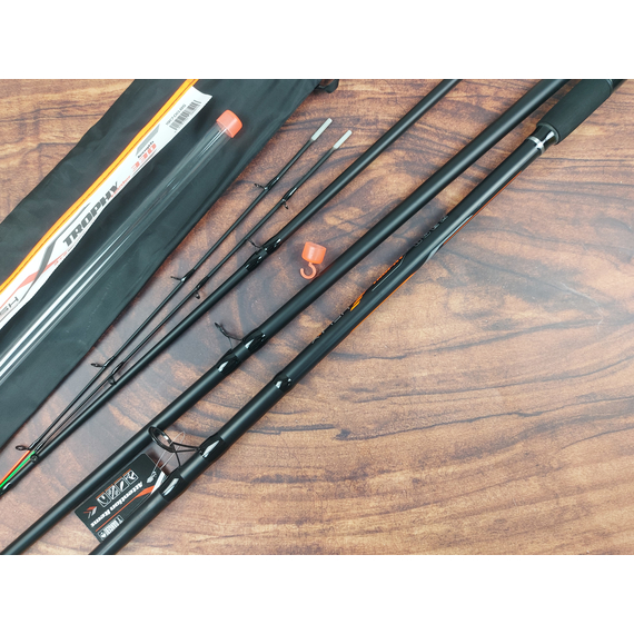 Фідер X-Fish Trophy Feeder 3.30m Max 180g (2 вершинки з тубусом, чохол), Модель: 3.3m 180g, фото , изображение 13