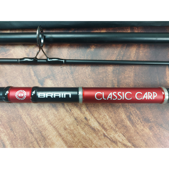 Коропове вудилище Brain Classic Carp 4.20 м / 4.5 lbs / 3 секції — для далеких закидів і великої риби, Модель: 4.20m 4.5lbs, фото , изображение 13