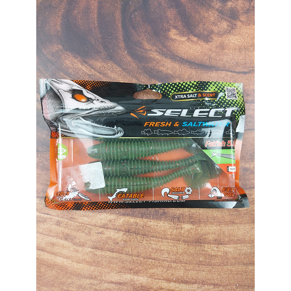 Силікон Select Fatfish 5.8" col.108 (4 шт/упак), Довжина силікону: 5.8" (14.73 см), Колір силікону: 108, фото , изображение 3