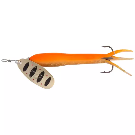 Блешня Savage Gear Flying Eel Spinner #3 23.0g 04-Fluo Orange Gold, Вага блешні: 23g, Колір блешні: Fluo Orange Gold, фото 