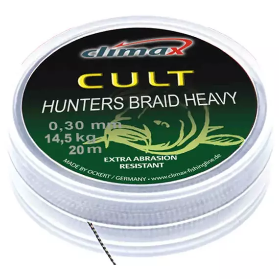 Повідцевий матеріал Climax Cult Heavy Hunter's Braid 20lb 20m ц:weed, фото 