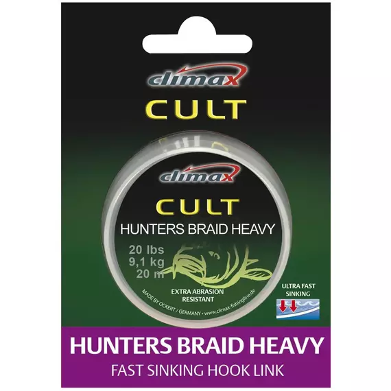Повідцевий матеріал Climax Cult Heavy Hunter's Braid 20lb 20m ц:weed, фото , изображение 2