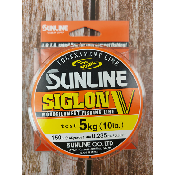 Леска Sunline Siglon V 150м #2.0/0.235мм 5кг, Диаметр: 0.235, Размотка: 150m, фото , изображение 6