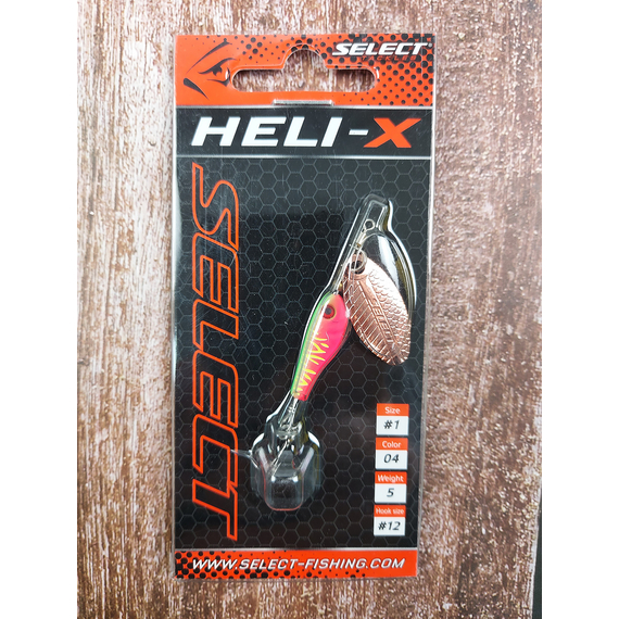 Блешня Select Heli-X №1 5.0g #04, Вага блешні: 5г, Колір блешні: 04, фото , изображение 3
