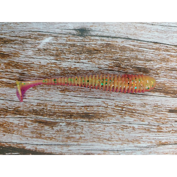 Силикон Keitech Swing Impact 3" (10 шт/уп), цвет: ea#18 mystic lime chart, Длина силикона: 3" (7.6 см), Расцветка силикона: EA#18 Mystic Lime Chart, фото , изображение 4