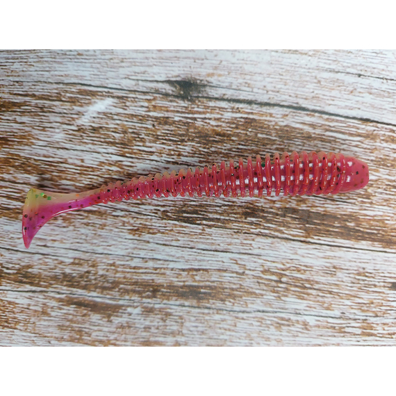 Силикон Keitech Swing Impact 3" (10 шт/уп), цвет: ea#18 mystic lime chart, Длина силикона: 3" (7.6 см), Расцветка силикона: EA#18 Mystic Lime Chart, фото , изображение 6