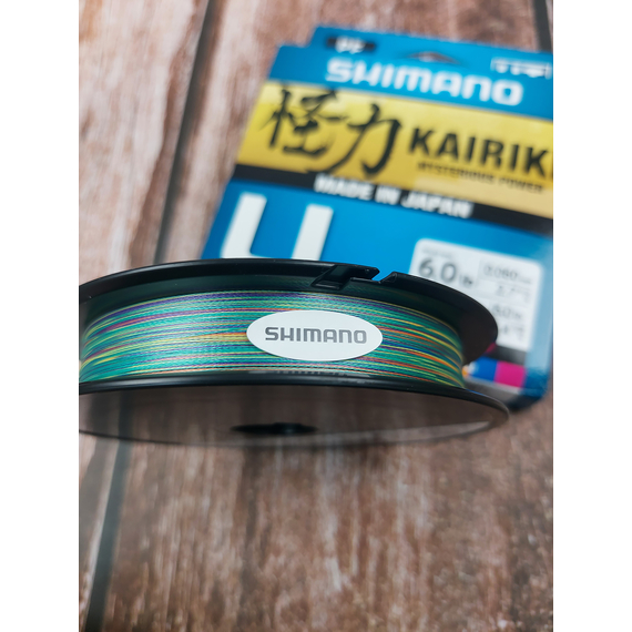 Шнур Shimano Kairiki 4 PE (Multi Colour) 150m 0.06mm 4.4kg, Диаметр: 0.06mm, Выберите цвет: мультиколор, фото , изображение 8