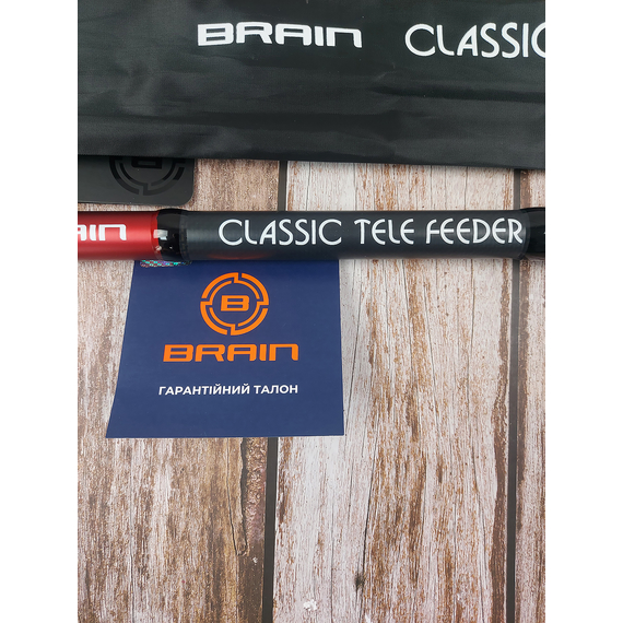 Телескопічний фідер Brain Classic Tele Feeder 3.60m, тест до 160g (+ чохол, пластиковий захист на кільця, три вершинки), Модель: 3.60m, фото , изображение 7