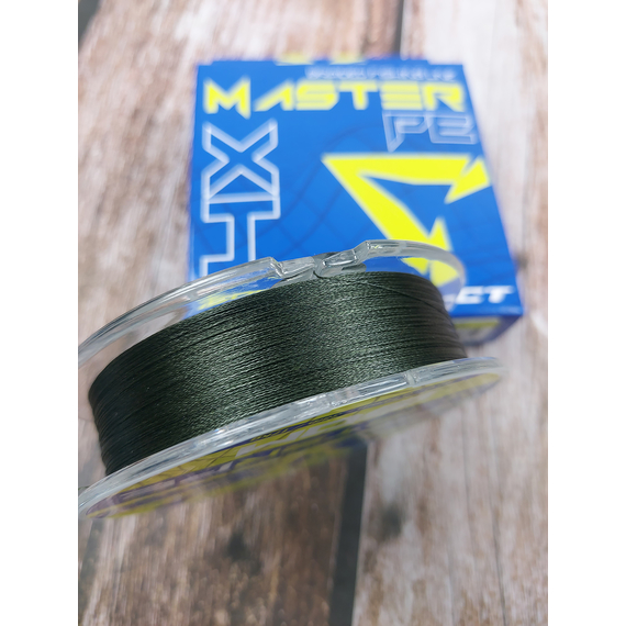 Шнур Select Master PE 150m 0.14мм 17кг темн.-зел., Діаметр: 0.14mm, Розмотування: 150m, Колір: темно-зеленый, фото , изображение 9