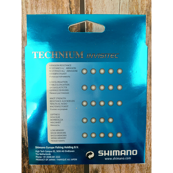 Леска SHIMANO TECHNIUM INVISITEC 300m 0.305mm 9.0kg, Диаметр: 0.305, Размотка: 300m, фото , изображение 5