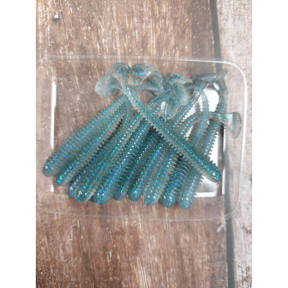 Силікон Keitech Swing Impact 2" (12 шт/уп),, колір: ea#22 electric silver shi, Довжина силікону: 2" (5.1 см), Колір силікону: EA#22 Electric Silver Shi, фото , изображение 4