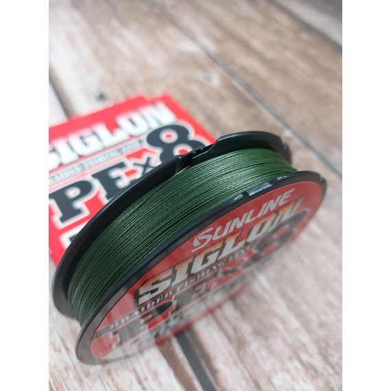 Шнур Sunline Siglon PE х8 150m (темн-зел.) #3.0/0.296mm 50lb/22.0kg, Диаметр: #3.0/0.296mm, Выберите цвет: темно-зеленый, фото , изображение 8
