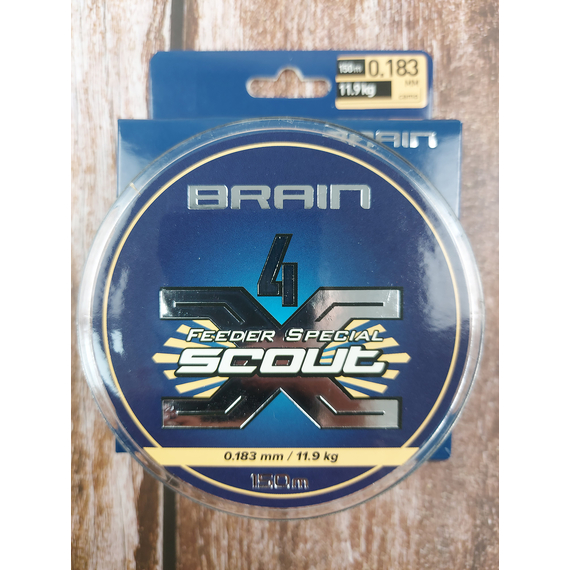 Шнур Brain Scout 4X 150m (camo) 0.183мм 11.9kg, Диаметр: 0.183mm, Выберите цвет: camo green, фото , изображение 6