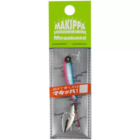 Тейл-спінер Megabass Makippa 3.0g Blue Pink, Вага блешні: 3г, Колір блешні: Blue Pink, фото , изображение 2