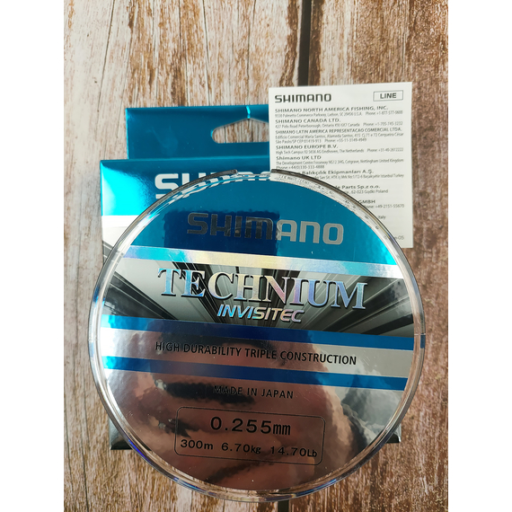 Жилка SHIMANO TECHNIUM INVISITEC 300m 0.255mm 6.7kg, Діаметр: 0.255, Розмотування: 300m, фото , изображение 5