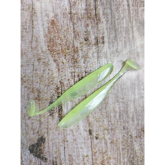 Силикон Keitech Easy Shiner 2" (12 шт/уп), цвет: ea#19 electric chart shad, Длина силикона: 2" (5.1 см), Расцветка силикона: EA#19 Electric Chart Shad, фото , изображение 6