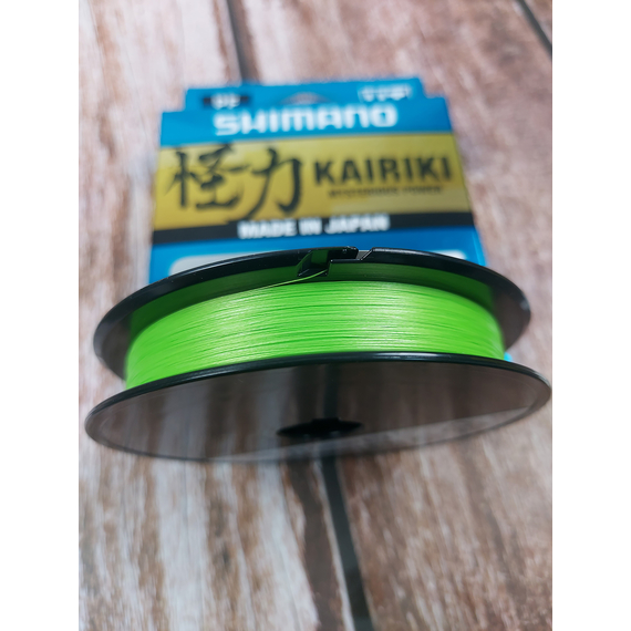 Шнур Shimano Kairiki 8 PE 150m 0.10mm 6.5kg салатовий (Japan), Діаметр: 0.10mm, Розмотування: 150m, Колір: салатовый, фото , изображение 11