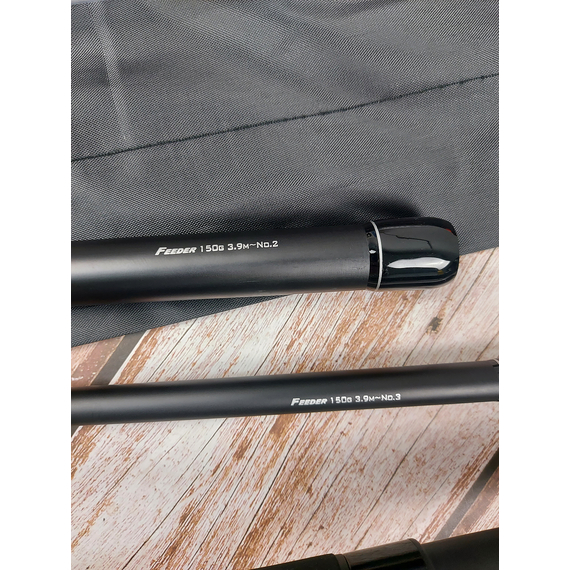 Фідер X-Fish Trophy Feeder 3.90m Max 150g (2 вершинки з тубусом, чохол), Модель: 3.9m 150g, фото , изображение 10