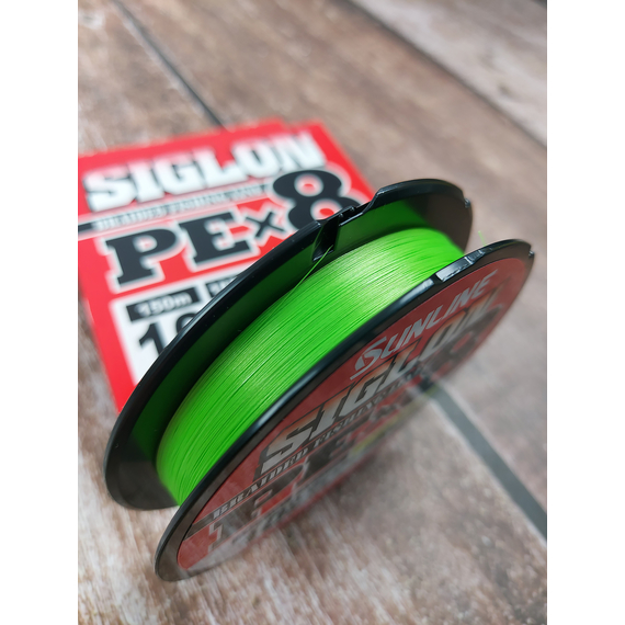 Шнур Sunline Siglon PE х8 150m (салат.) #0.6/0.132mm 10lb/4.5kg, Диаметр: #0.6/0.132mm, Выберите цвет: салатовий, фото , изображение 4