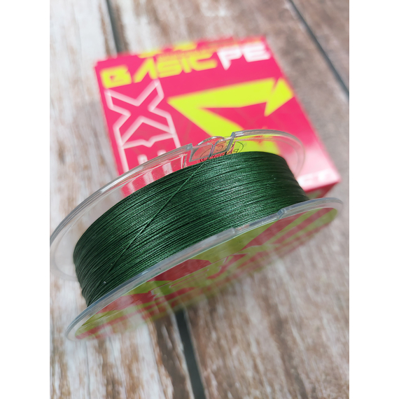 Шнур Select Basic PE 8x 150m (темн-зел.) #1.0/0.14mm 18lb/8.2kg, Діаметр: 0.14mm, Розмотування: 150m, Колір: темно-зеленый, фото , изображение 5