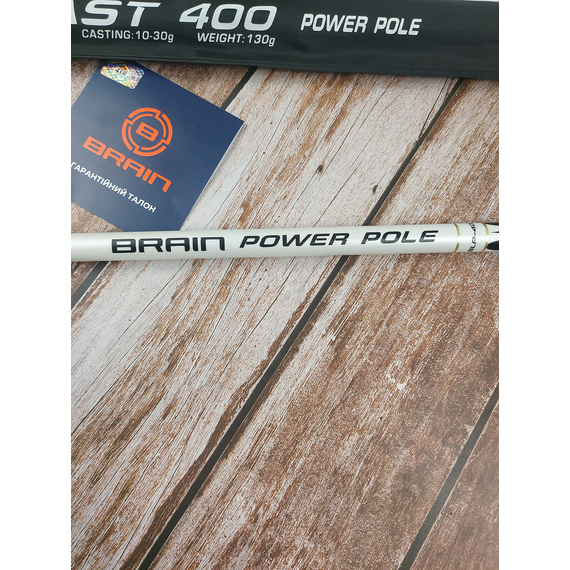 Махове вудлище Brain Blast Pole 4m, факт. довжина - 3,7m, 135g (телескопічне, без кілець) + чохол, Довжина: 4m, Тип вудлища: без кілець (махове), фото , изображение 4