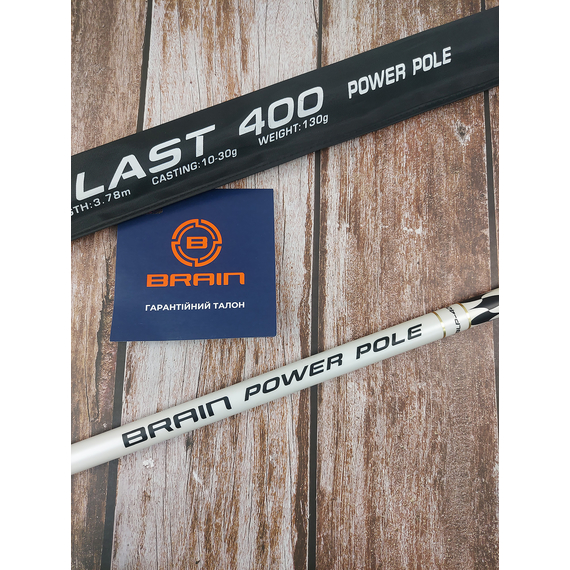 Махове вудлище Brain Blast Pole 4m, факт. довжина - 3,7m, 135g (телескопічне, без кілець) + чохол, Довжина: 4m, Тип вудлища: без кілець (махове), фото , изображение 6