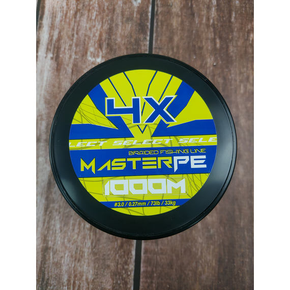 Шнур Select Master PE 1000m (темн.-зел.) 0.27mm 33kg, Диаметр: 0.27mm, Размотка: 1000m, Выберите цвет: темно-зелений, фото , изображение 2