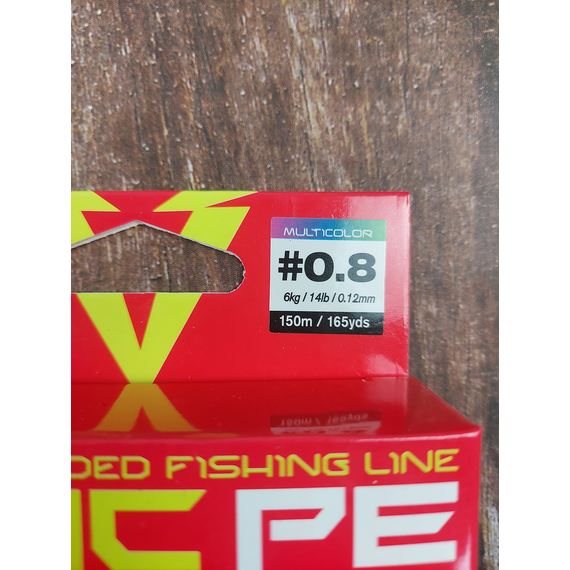 Шнур Select Basic PE 8x 150m (мульти.) #0.8/0.12mm 14lb/6kg, Диаметр: 0.12mm, Размотка: 150m, Выберите цвет: мультиколор, фото , изображение 3