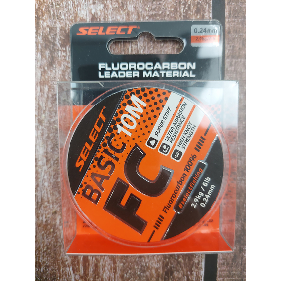 Флюорокарбон Select Basic FC 10m 0.24mm 6lb/2.9kg, фото , изображение 2