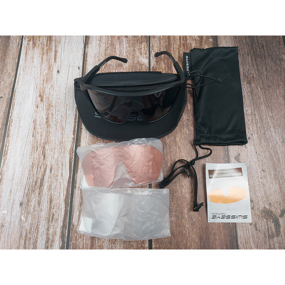 Окуляри балістичні Swiss Eye Devil (3 комплекти змінних лінз + футляр), оправа чорна, фото , изображение 10