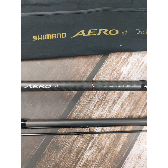 Вудлище фідерне Shimano Aero X1 3.96m 120g (3 секції + 2 вершинки), фото , изображение 10