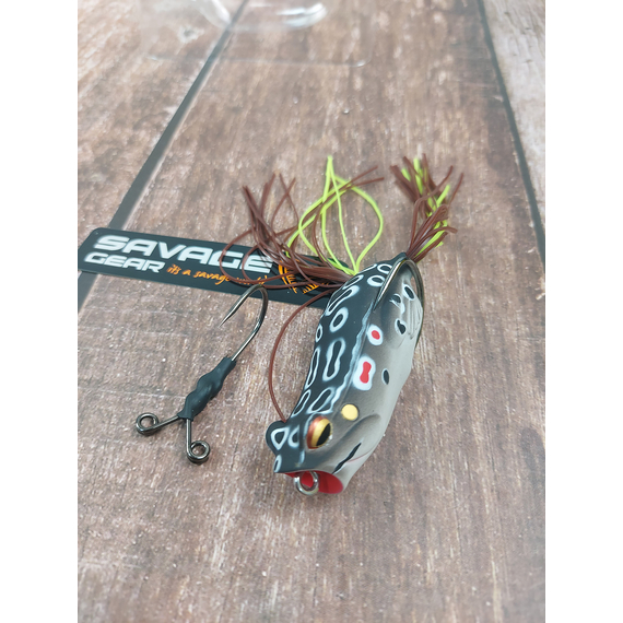 Воблер Savage Gear 3D Pop Frog 55mm 14g Brown Frog, Размер/Вес: 55мм/14г, Цвет воблера: Brown Frog, фото , изображение 7
