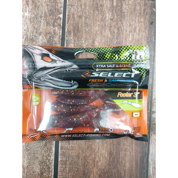 Силікон Select Footer 3" col.003 (5 шт/упак), Довжина силікону: 3" (7.62 см), Колір силікону: 003, фото , изображение 2