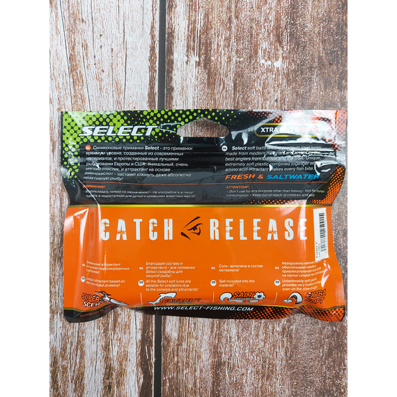 Силікон Select Footer 3" col.003 (5 шт/упак), Довжина силікону: 3" (7.62 см), Колір силікону: 003, фото , изображение 3