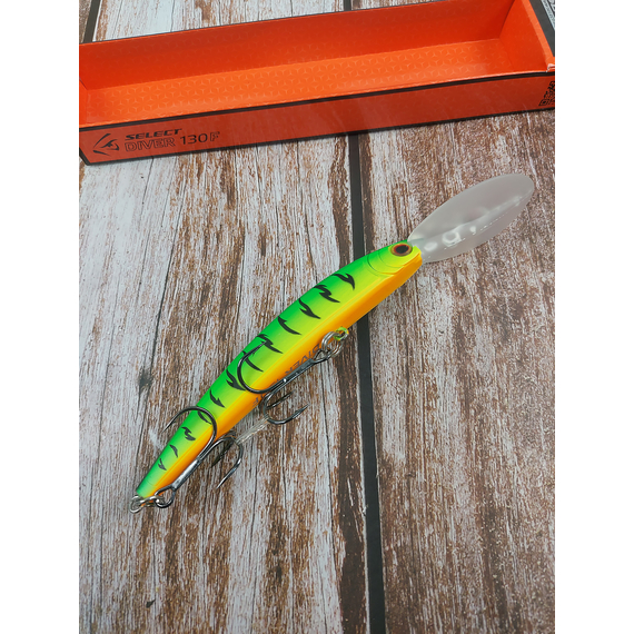 Воблер Select Diver 130F 130mm 24.0g #02 (max 8.0m), Розмір/Вага: 130mm/24g, Колір воблера: col.02, фото , изображение 5